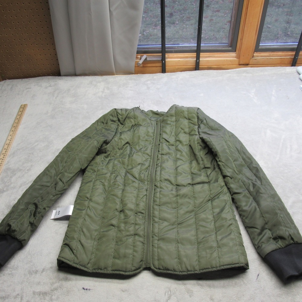 Express Jacket Womens XS‎ Green Insulated Quilted Full Zip Lightweight Casual
